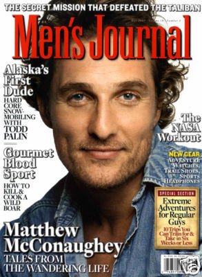 MEN'S JOURNAL MAGAZINE MAY 2009 MATTHEW McCONAUGHEY