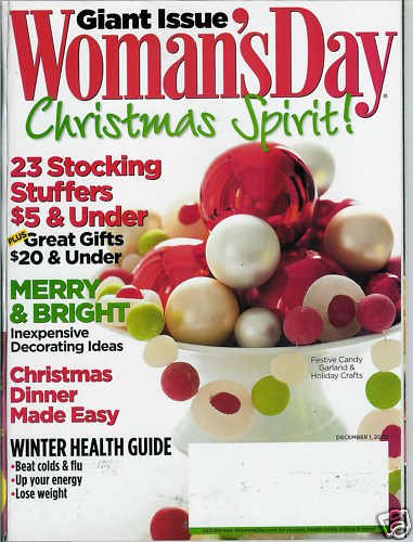 WOMAN'S DAY MAGAZINE DECEMBER 1, 2009