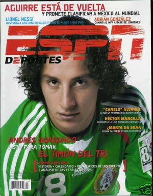ESPN DEPORTES MAGAZINE JUNE / JULY 2009 ANDRES GUARDADO