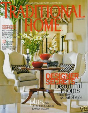 TRADITIONAL HOME MAGAZINE OCTOBER 2009