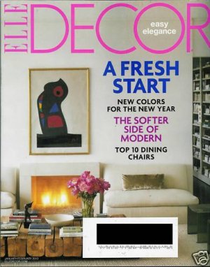 ELLE DECOR MAGAZINE JANUARY / FEBRUARY 2010