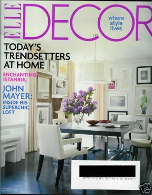 ELLE DECOR MAGAZINE SEPTEMBER 2009
