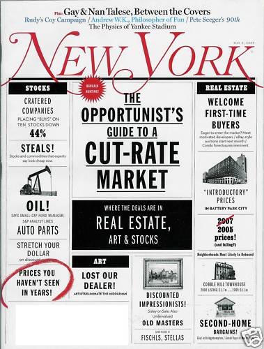 NEW YORK MAGAZINE MAY 4, 2009