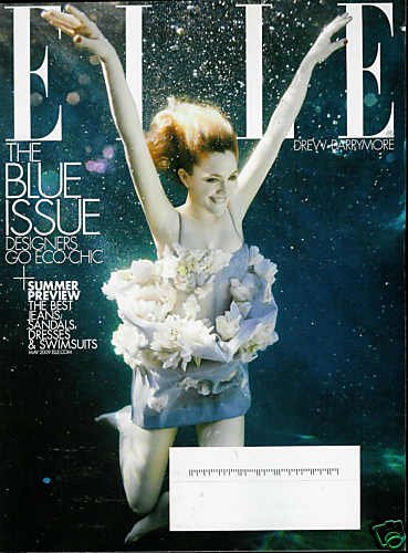 ELLE MAGAZINE MAY 2009 DREW BARRYMORE