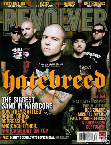 REVOLVER MAGAZINE NOVEMBER 2009 HATEBREED