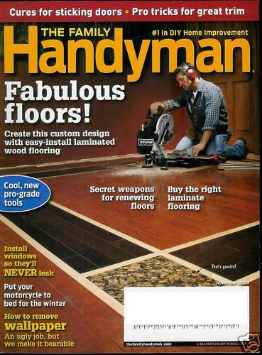 THE FAMILY HANDYMAN MAGAZINE NOVEMBER 2009 FLOORS