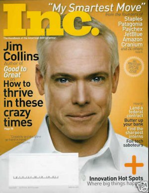 INC. MAGAZINE APRIL 2009 JIM COLLINS