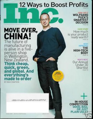 INC. MAGAZINE OCTOBER 2009 MOVE OVER, CHINA!
