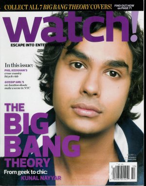 WATCH! MAGAZINE OCTOBER 2009 KUNAL NAYYAR, GOSSIP GIRL'S