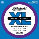 D'Addario EXL 115 Nickel Blues /Jazz Rock