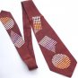 Vintage 40s- 50s Geometric Art Deco Print Necktie Mid Century Modern