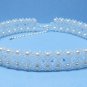 Swarovski White Pearl Bridal Necklace,Woven Bridal Necklace,White Pearl Necklace