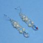 Swarovski Cream Pearl Bridal Earrings, Woven Bridal Earrings, Earrings for Bride, Bridal Earrings