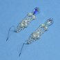 Swarovski Cream Pearl Bridal Earrings, Woven Bridal Earrings, Earrings for Bride, Bridal Earrings