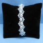 Swarovski White Pearl Bridal Bracelet, Woven Bridal Bracelet, Swarovski Crystal Bridal Bracelet