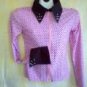 Pink W/ Black Dots ,Showmanship,Western Pleasure,Rail,Shirt