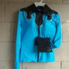 Turquoise/Black Western Pleasure,Rail,Showmanship, Shirt