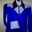 Royal Blue/Hologram, Western Pleasure, Rail,Showmanship, Shirt