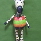 Hanging Wooden Zebra
