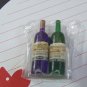 Fridge Magnet Dollhouse Miniature Food 2Wine&Tray