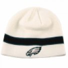 White Single Striped Beanies