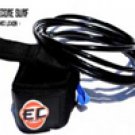 Ankle Leash Black 8"
