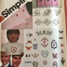 Simplicity Sewing Pattern 5171 Transfers 24 Motifs 6 Alphabet Styles Embroidery