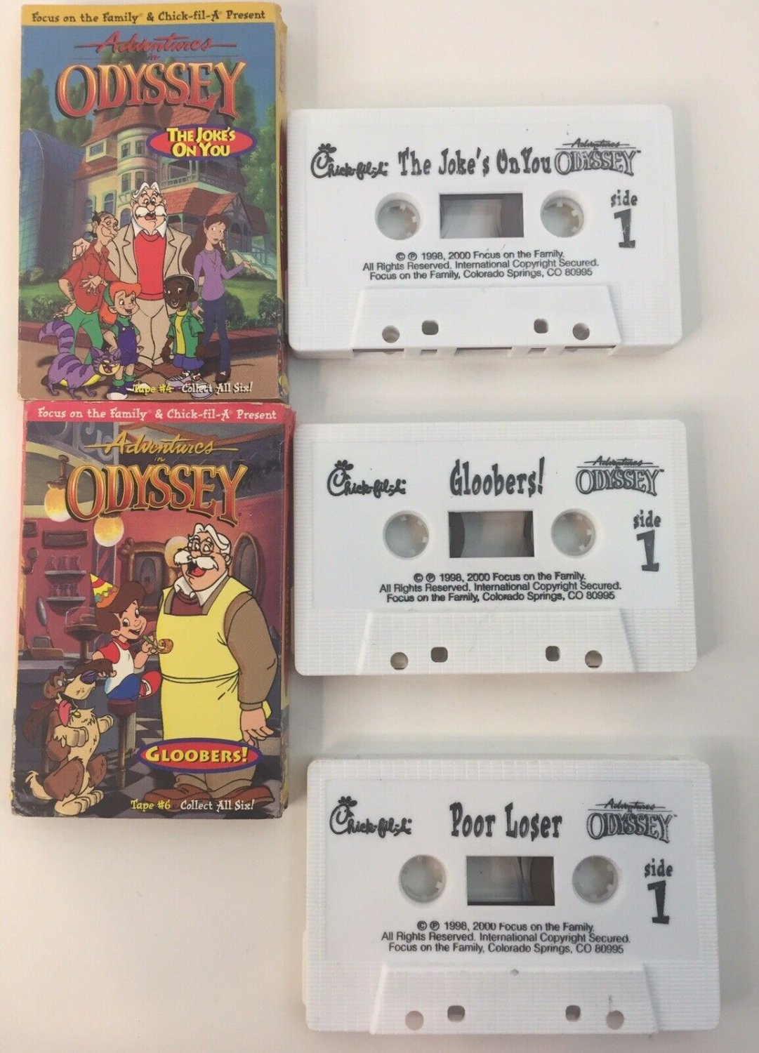 3 ChickfilA 1998 Cassette Tape Adventures in Odyssey Poor Loser Jokes
