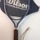 Racketball Wilson Marksman Racket CO85 18inches Zipper Cover Vintage Taiwan