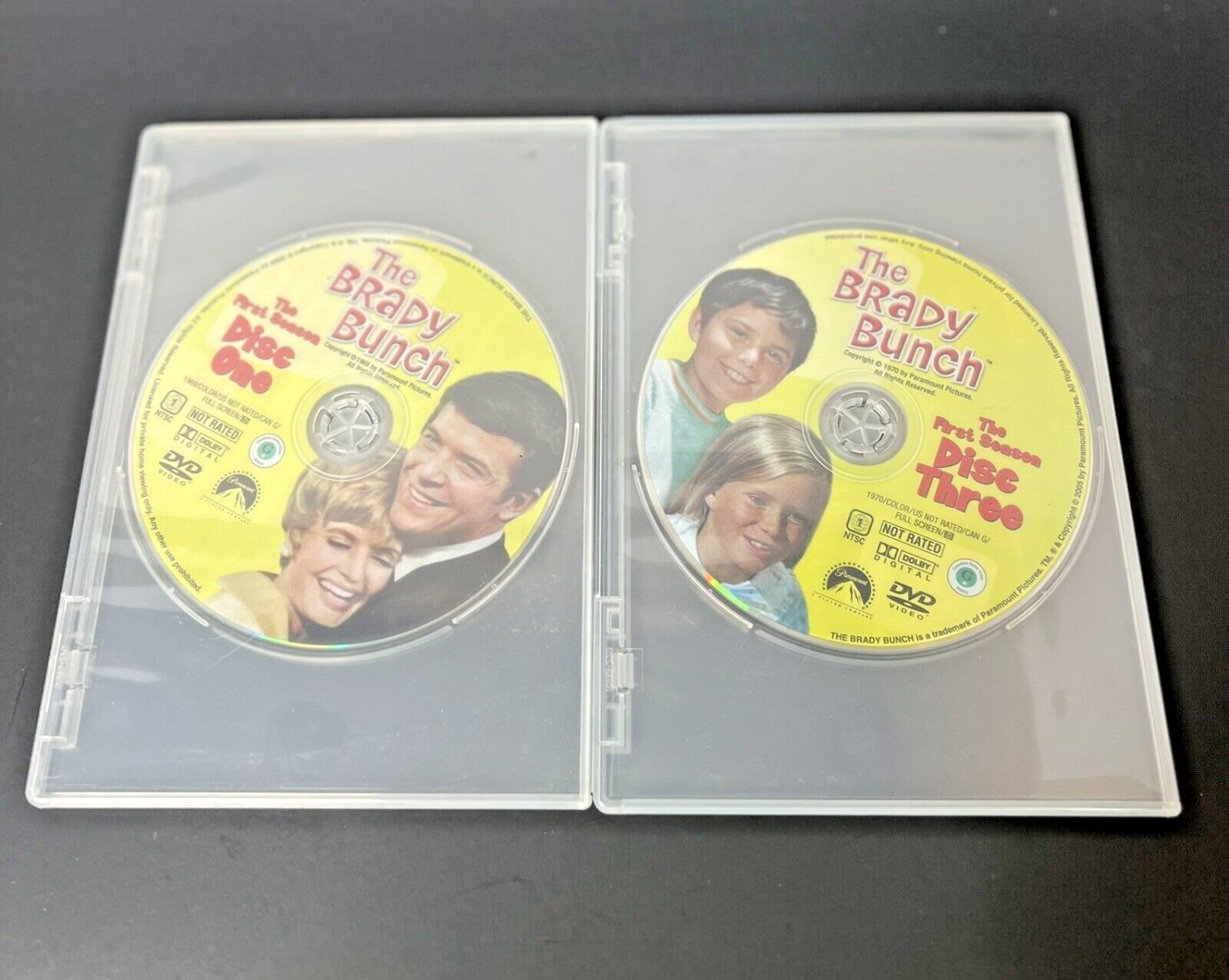 THE BRADY BUNCH Season 1 DVD Disc 1 -4 Plastic Case No Artwork TV Show ...