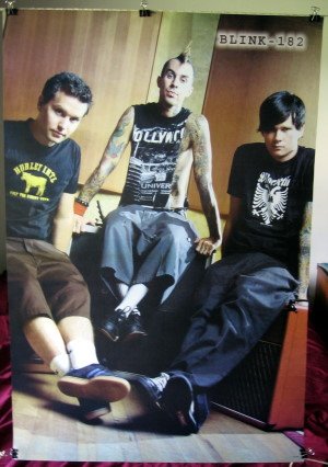 Blink 182 Hair Spike Poster Travis Barker Ship From Usa