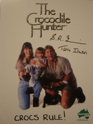 Steve Irwin & Terri Irwin 8x10 Signed