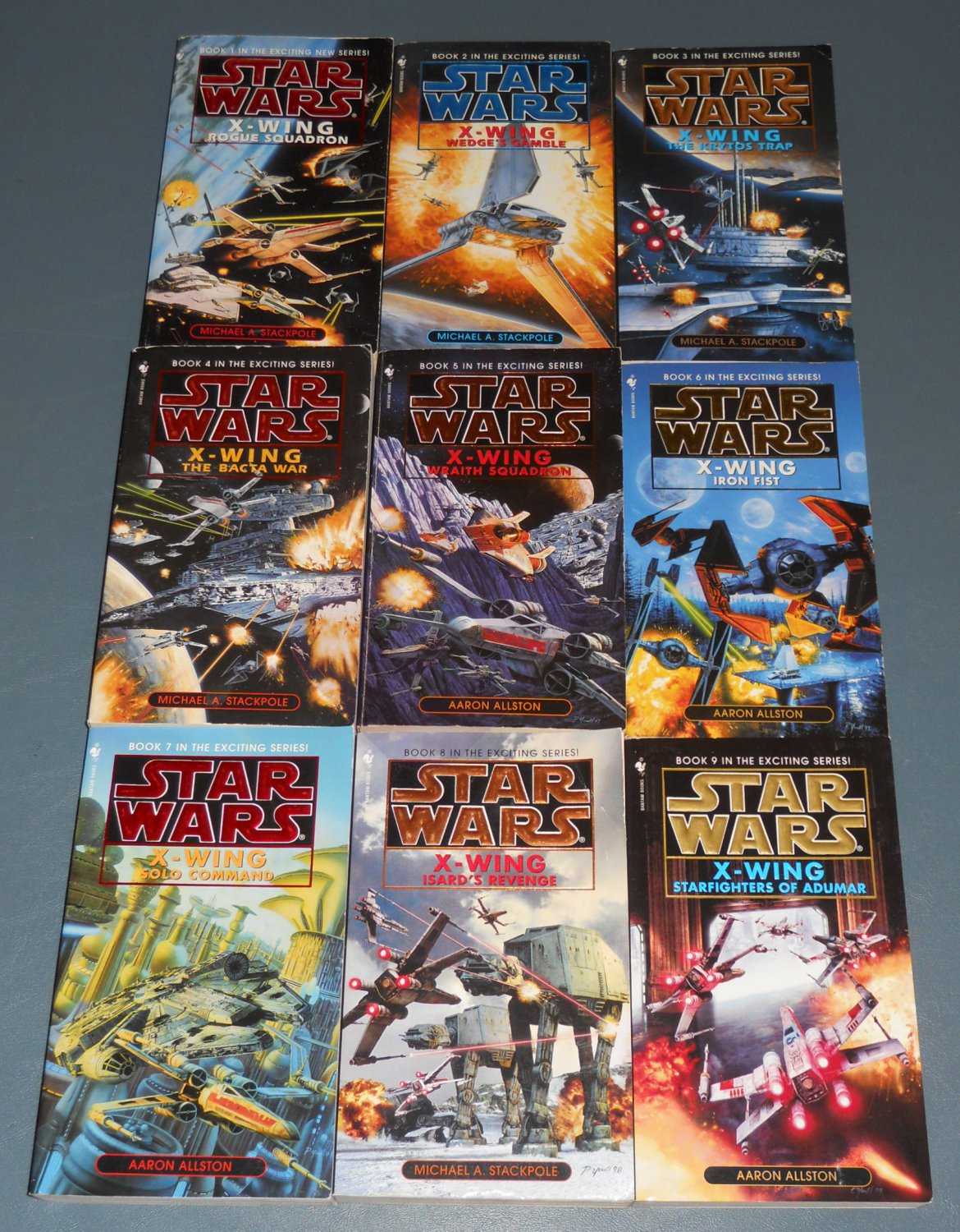 Star Wars XWing books book novel novels lot series 9 paperbacks (a)