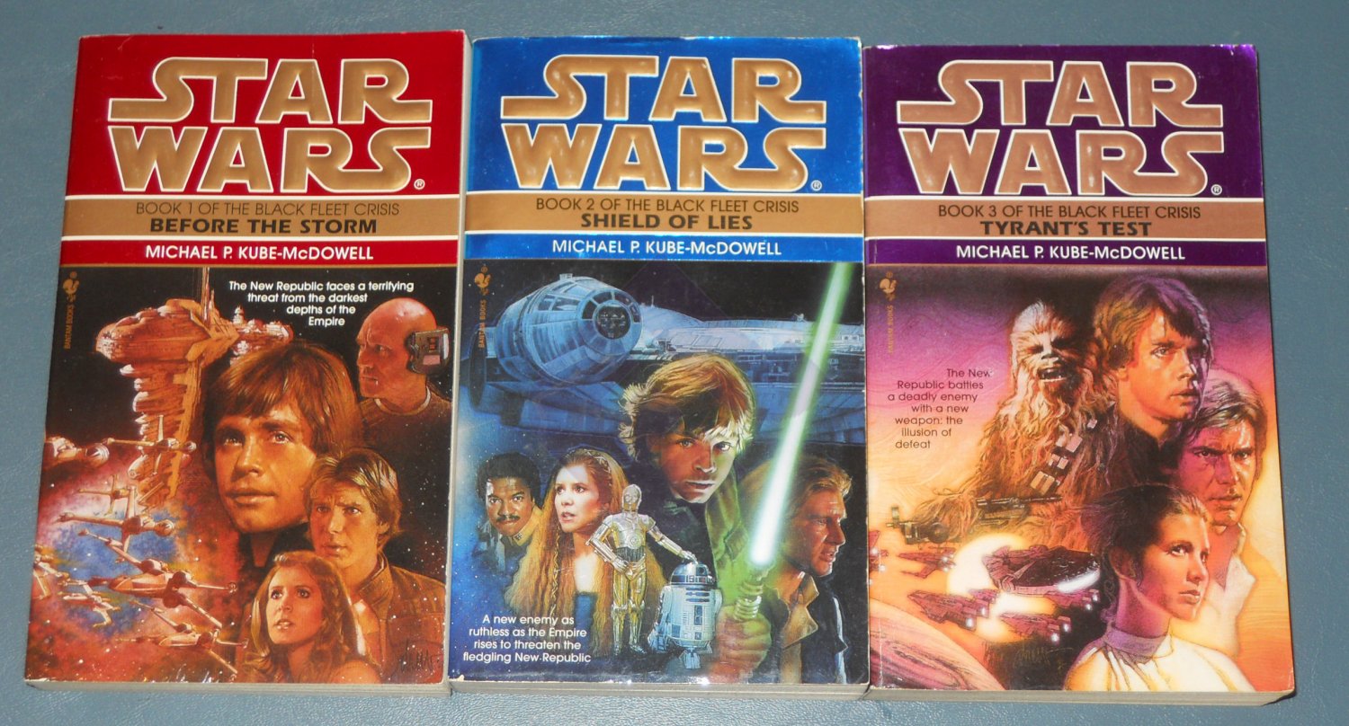 Star Wars The Black Fleet Crisis Trilogy books book novel novels lot ...