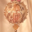 "Lace and Roses" HANDMADE ORNAMENT HANDMADE IN THE USA