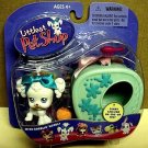 LITTLEST PET SHOP ~WHITE POODLE~ WITH CARRY CASE!!