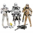 STAR WARS~EVOLUTIONS 3PACK~CLONETROOPER - STORMTROOPER~