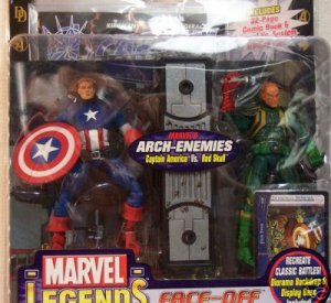 MARVEL LEGENDS FACE-OFF VARIANT~CAPT. AMERICA/RED SKULL