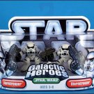 STAR WARS~ GALACTIC HEROES~OTC~STORMTROOPER AND STORMTROOPER ~MIP ~2008 HASBRO