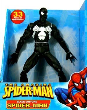 spider man black action figure