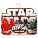 STAR WARS ~ROTJ~ GALACTIC HEROES ~ROYAL GUARD AND IMPERIAL GUNNER ~2007 ~HASBRO