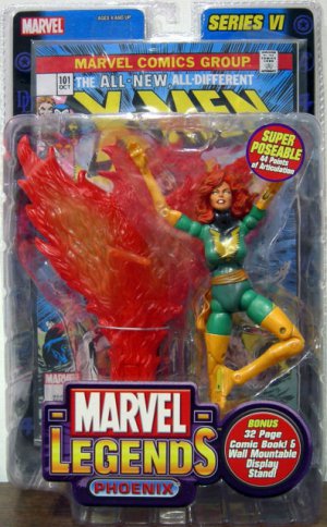 MARVEL LEGENDS  ~SUPER POSEABLE PHOENIX WITH  ~BONUS COMIC  ~SERIES 6  ~TOYBIZ