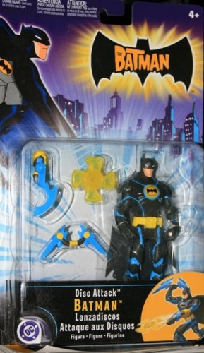 BATMAN  ~RARE  ~DISK ATTACK BATMAN  ~WITH ACCESSORIES ~MIP  ~2004 MATTEL