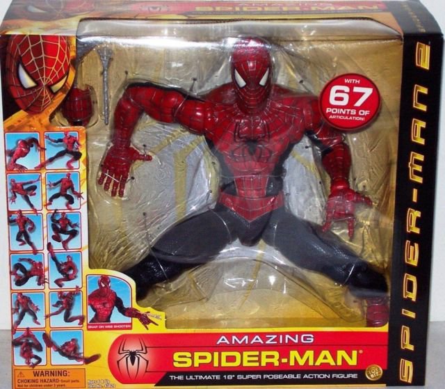 18 inch spiderman action figure with 67 points of articulation