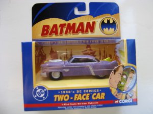 BATMAN~   CORGI ~DC COMICS~ 1950`S TWO FACE 1:43 SCALE DIE-CAST CAR