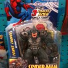 MARVEL~  SPIDER-MAN~   POWER CHARGE RHINO   ~FIG W/ 3 FIERCEST FOES BATTLE CARDS