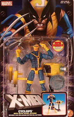 X-MEN~ SUPER POSEABLE ~CYCLOPS~ WITH OPTIC BLAST ACTION