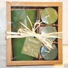 PIER ONE CANDLE HOLDER AND 3 SCENTED VOTIVE CANDLES