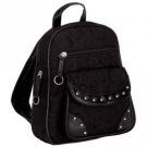 Gigi Chantal™ Black Jacquard Backpack/Purse