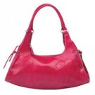 Rose Colored Purse with Floral Embroidery